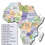 Lääne-Aafrika riigid ja nende pealinnad Lõuna-Aafrika riigid