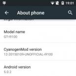 Laiteohjelmisto Samsung Galaxy S2 GT-I9100 -älypuhelimelle Laiteohjelmisto 4