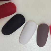 How to make matte shellac nails: photo of manicure design